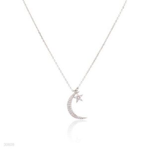 DREAMY LUMINOUS CRESCENT STAR PENDANT